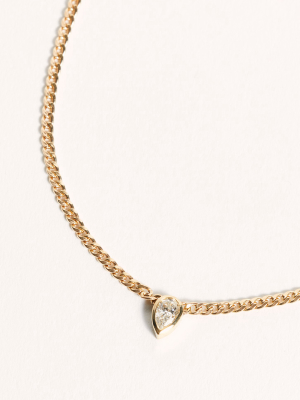Zoe Chicco 14k Diamond Curb Chain Necklace