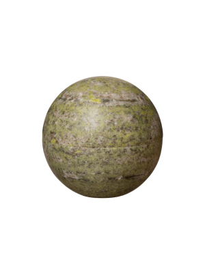 Small Green Marble Sphere Box