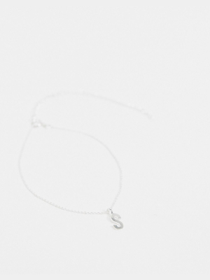 Kingsley Ryan Initial Bracelet In Sterling Silver With 's' Initial