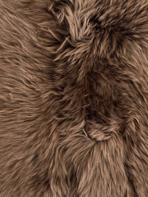 Lalo Lambskin Throw, Taupe