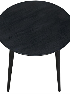 Noir Black Tripod Side Table