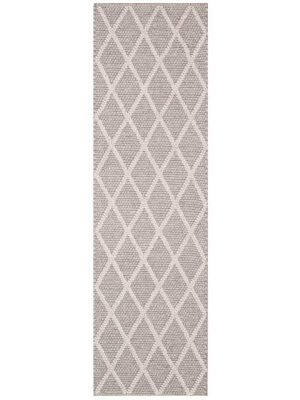 Natura Diamond Gray Runner Rug