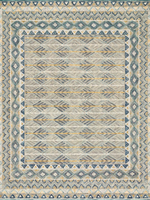 Loloi Justina Blakeney Priti Rug - Grey/lagoon