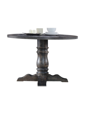 Wallace Dining Table Weathered Gray - Acme Furniture