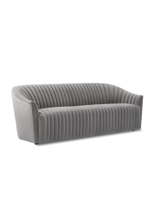 Channel Sofa In Grey