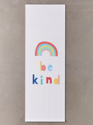 Tinygraphy For Deny Be Kind Rainbow Yoga Mat