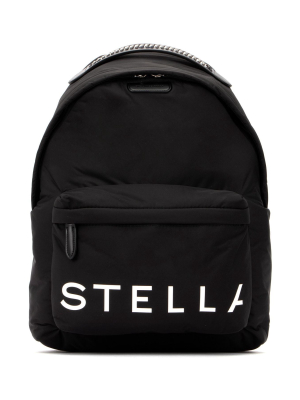 Stella Mccartney Logo Printed Backpack