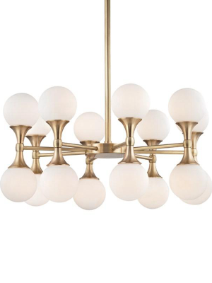 Aged Brass Small Astoria Chandelier