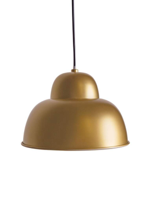Golden Bell Domed Pendant Lamp