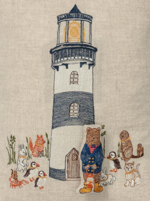 Lighthouse Friends Pillow, Lumbar