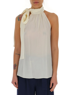 Michael Michael Kors Halterneck Sleeveless Blouse