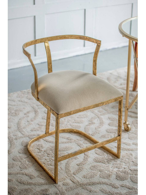 Cavendish Chair Gold/white - A&b Home