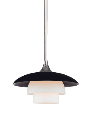 Barron 1 Light Pendant Polished Nickel