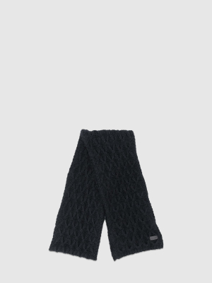 Saint Laurent: Knit Scarf [black]