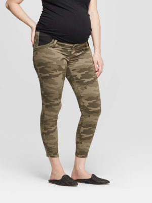 Maternity Side Panel Camo Skinny Crop - Isabel Maternity By Ingrid & Isabel™ Camo
