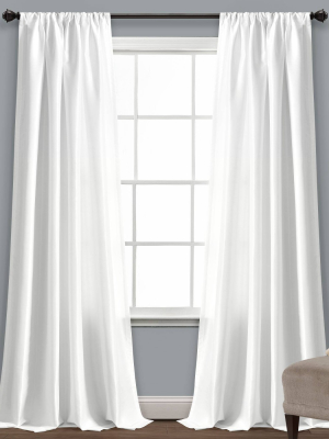 84"x54" Venetian Window Curtain White - Lush Décor