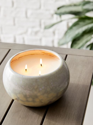 Reactive Glaze Candle - (citronella Moonstone)