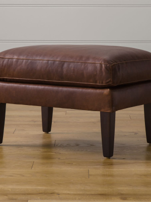 Garbo Leather Ottoman