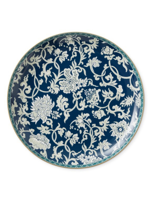 Crane Blue French Tapestry Round Platter