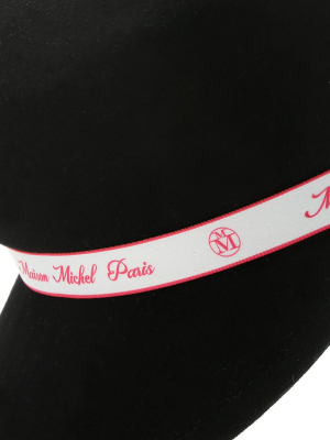 Maison Michel Abby Logo Band Detailed Sailor Cap