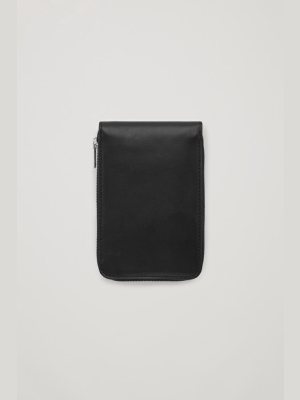 Long Leather Zip Wallet