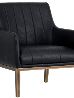 Wolfe Lounge Chair, Vintage Black
