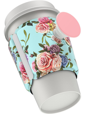 Popthirst Retro Wild Rose Popgrip Can Sleeve