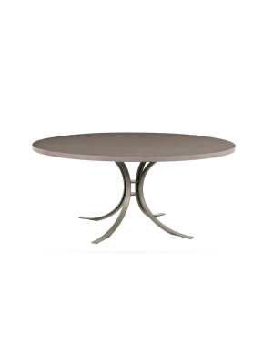 Quincy Round Dining Table In Taupe Design By Redford House