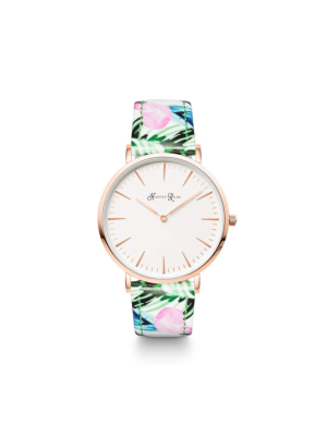 Tropical Leather (rose Gold/white)
