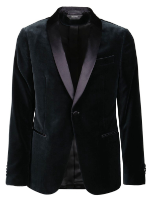 Z Zegna Single Breasted Velvet Tuxedo Blazer