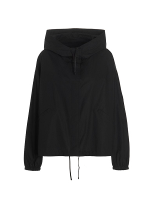 Jil Sander Logo Printed Hooded Jacket