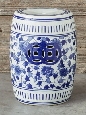 Blue & White Ceramic Garden Table