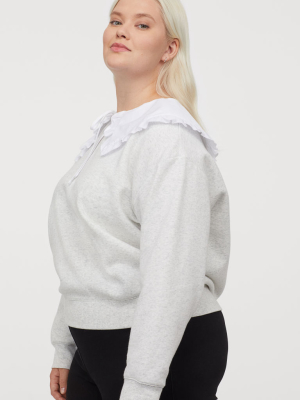 H&m+ Collared Sweatshirt