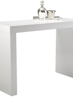 Faro C-shape Bar Table, White