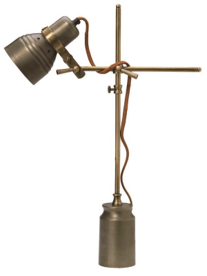 Jamie Young Singer Table Lamp In Gunmetal