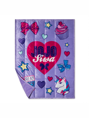 Jojo Siwa Dream Crazy Big Weighted Blanket Purple/pink