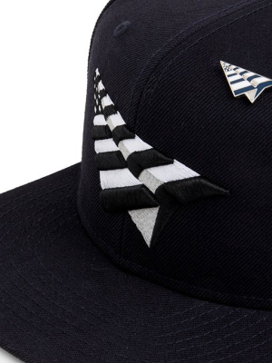 Paper Planes Crown Snapback - Navy