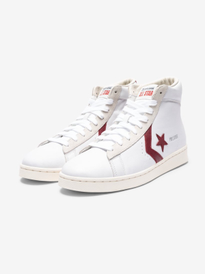 Converse Pro Leather Hi - White/ Teamred/ Egret