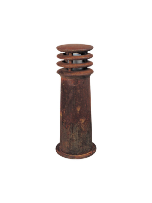 Rusty Bollard Lamp