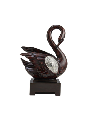 Ok Lighting 16.5"h Folius Decorative Swan