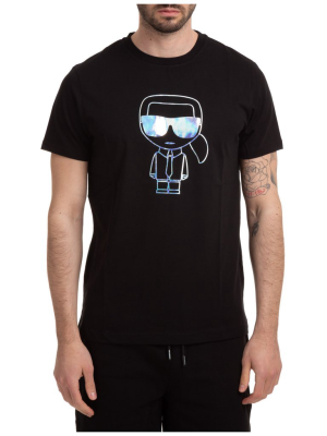 Karl Lagerfeld Holographic Print T-shirt