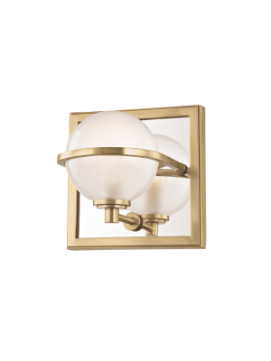 Axiom 1 Light Bath Bracket Aged Brass