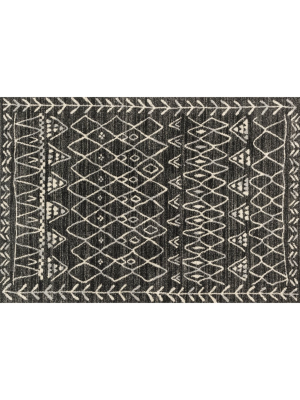 Black/ Ivory Emory Rug