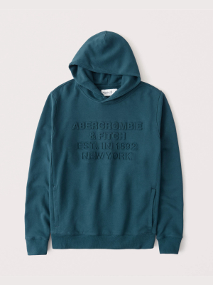 Embossed Logo Hoodie