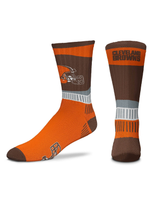 Nfl Cleveland Browns Fan Crew Socks - L