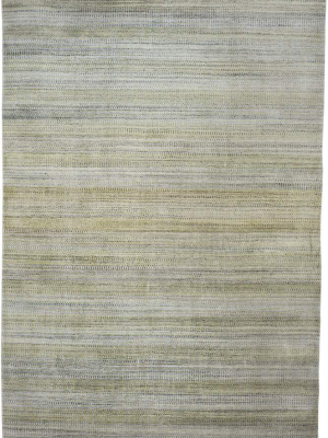 Feizy Milan Ombre Striped Rug - Available In 7 Sizes - Sage Green & Misty Blue