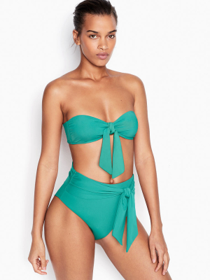 Victoria's Secret Front Tie Molded Bandeau Top