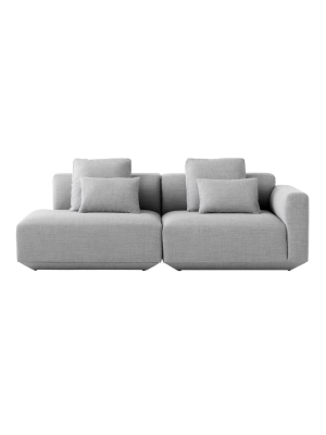 Develius Models G & H - 2-seater Sofa W/ Open End