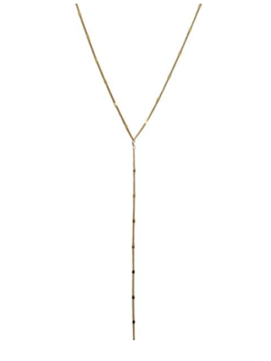 Lariat Necklace Gold