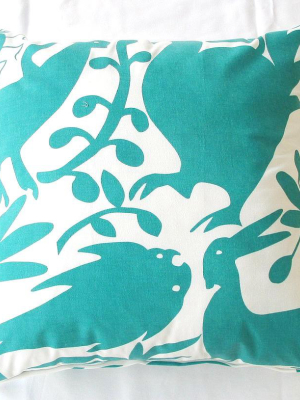 Turquoise Otomi Pillow Design By 5 Surry Lane